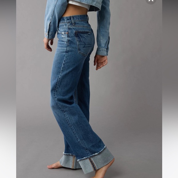 American Eagle Outfitters Denim - American Eagle Outfitters Flare Wide Leg Blue Jeans